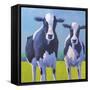 Cow Pals II-Carol Young-Framed Stretched Canvas