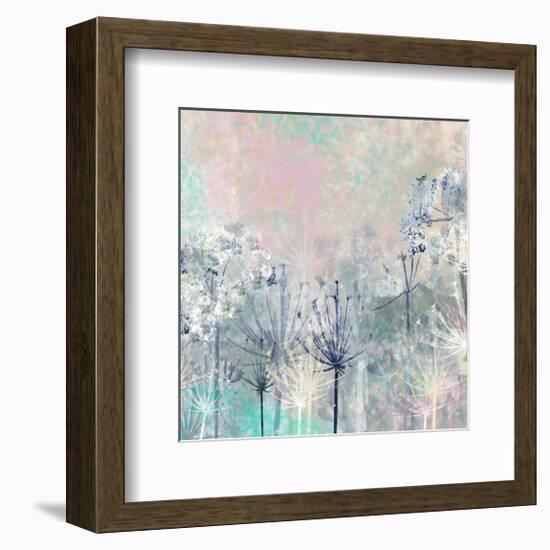 Cow Parsley blues-Claire Westwood-Framed Art Print