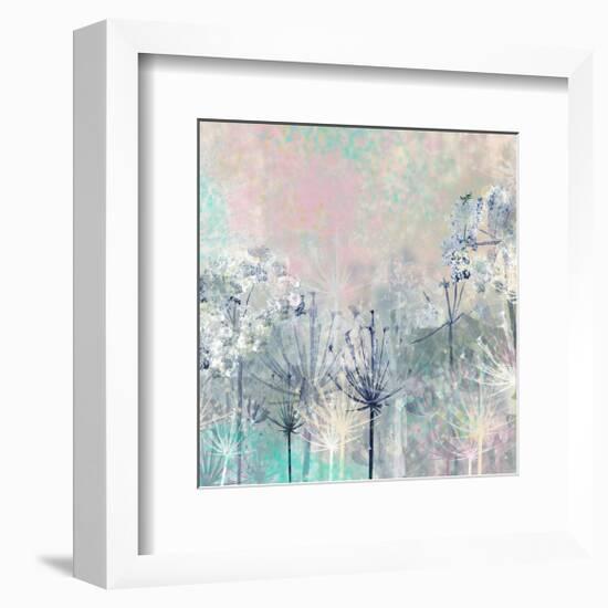 Cow Parsley blues-Claire Westwood-Framed Art Print