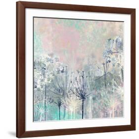 Cow Parsley blues-Claire Westwood-Framed Art Print