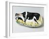 Cow-Shaped Spoon Rest, Ceramic-null-Framed Giclee Print