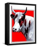 Cow Still 1-The Saturday Evening Post-Framed Stretched Canvas