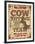 Cow Tipping Team-null-Framed Giclee Print