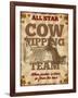 Cow Tipping Team-null-Framed Giclee Print