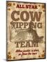 Cow Tipping Team-null-Mounted Premium Giclee Print