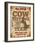 Cow Tipping Team-null-Framed Giclee Print