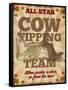 Cow Tipping Team-null-Framed Stretched Canvas