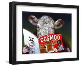 Cow Tips-Lucia Heffernan-Framed Art Print