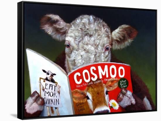 Cow Tips-Lucia Heffernan-Framed Stretched Canvas