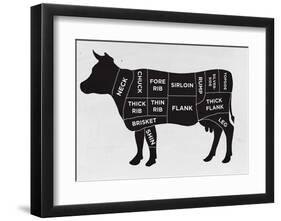 Cow-null-Framed Art Print