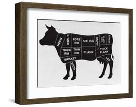 Cow-null-Framed Art Print