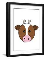 Cow-null-Framed Art Print