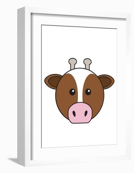 Cow-null-Framed Art Print