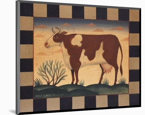 Cow-Diane Ulmer Pedersen-Mounted Giclee Print