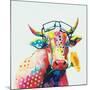 Cow-null-Mounted Art Print