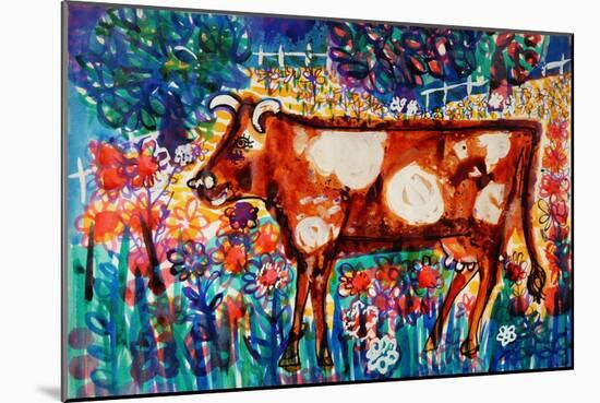 Cow-Brenda Brin Booker-Mounted Giclee Print