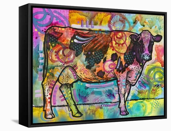 Cow-Dean Russo-Framed Stretched Canvas