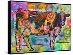 Cow-Dean Russo-Framed Stretched Canvas