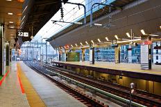 Empty Shinkansen Platform-coward_lion-Laminated Photographic Print