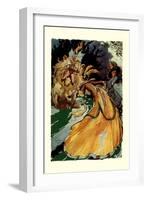 Cowardly Lion-John R. Neill-Framed Art Print