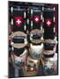 Cowbell Souvenirs in Zermatt, Switzerland, Europe-Michael DeFreitas-Mounted Photographic Print