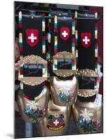 Cowbell Souvenirs in Zermatt, Switzerland, Europe-Michael DeFreitas-Mounted Photographic Print