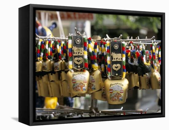 Cowbells are a Traditional Austrian Souvenir, Austria-Richard Nebesky-Framed Stretched Canvas