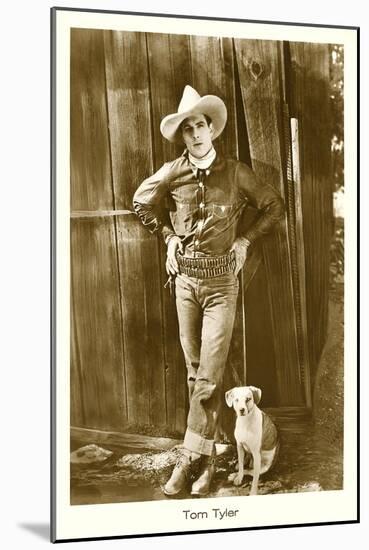 Cowboy and His Dog, Tom Tyler-null-Mounted Art Print