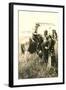 Cowboy and Indians Trading-null-Framed Art Print