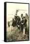 Cowboy and Indians Trading-null-Framed Stretched Canvas