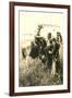 Cowboy and Indians Trading-null-Framed Art Print