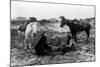 Cowboy and Navaho Indian Playing Cards Photograph-Lantern Press-Mounted Art Print