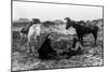 Cowboy and Navaho Indian Playing Cards Photograph-Lantern Press-Mounted Art Print