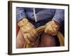 Cowboy and Rope, Ponderosa Ranch, Seneca, Oregon, USA-Darrell Gulin-Framed Photographic Print