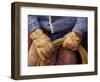 Cowboy and Rope, Ponderosa Ranch, Seneca, Oregon, USA-Darrell Gulin-Framed Photographic Print