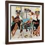 "Cowboy Asleep in Beauty Salon," May 6, 1961-Kurt Ard-Framed Giclee Print