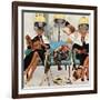 "Cowboy Asleep in Beauty Salon," May 6, 1961-Kurt Ard-Framed Giclee Print