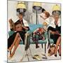 "Cowboy Asleep in Beauty Salon," May 6, 1961-Kurt Ard-Mounted Giclee Print