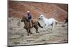 Cowboy at Full Gallop-Terry Eggers-Mounted Premium Photographic Print