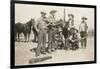 Cowboy Band in the Corral-null-Framed Art Print
