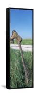 Cowboy Boot on a Fence, Pottawatomie County, Kansas, USA-null-Framed Stretched Canvas