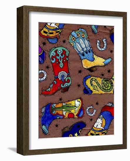 Cowboy Boot-Julie Goonan-Framed Giclee Print