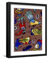 Cowboy Boot-Julie Goonan-Framed Giclee Print