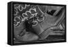 Cowboy Boots BW I-Kathy Mahan-Framed Stretched Canvas