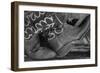 Cowboy Boots BW I-Kathy Mahan-Framed Premium Photographic Print