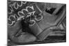 Cowboy Boots BW I-Kathy Mahan-Mounted Premium Photographic Print