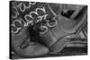 Cowboy Boots BW I-Kathy Mahan-Stretched Canvas