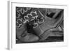 Cowboy Boots BW I-Kathy Mahan-Framed Photographic Print