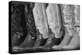 Cowboy Boots BW II-Kathy Mahan-Stretched Canvas
