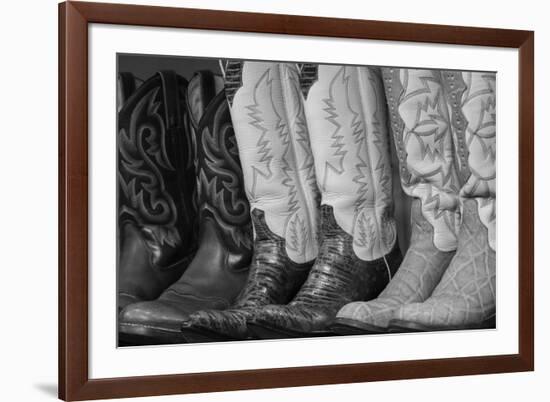 Cowboy Boots BW II-Kathy Mahan-Framed Photographic Print